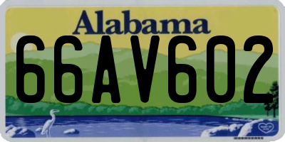 AL license plate 66AV602