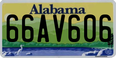 AL license plate 66AV606