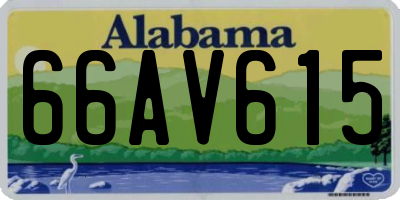 AL license plate 66AV615