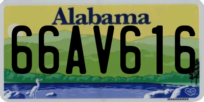 AL license plate 66AV616
