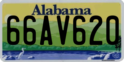 AL license plate 66AV620