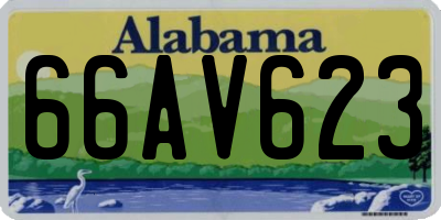 AL license plate 66AV623