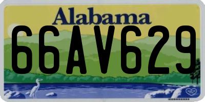 AL license plate 66AV629