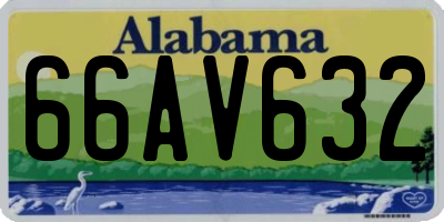 AL license plate 66AV632