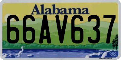 AL license plate 66AV637