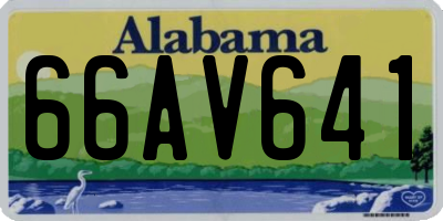 AL license plate 66AV641