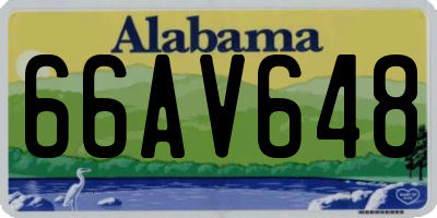 AL license plate 66AV648