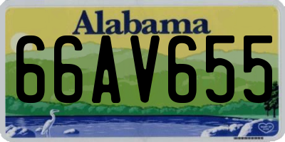 AL license plate 66AV655