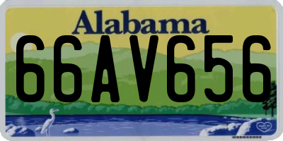 AL license plate 66AV656