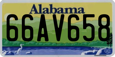AL license plate 66AV658