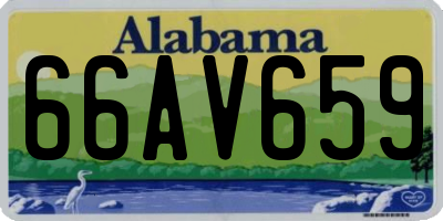 AL license plate 66AV659