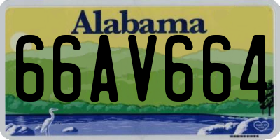 AL license plate 66AV664