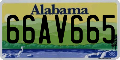 AL license plate 66AV665