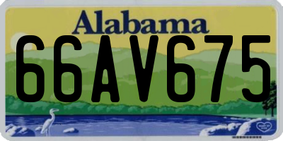 AL license plate 66AV675