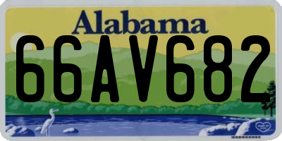 AL license plate 66AV682