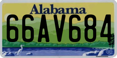AL license plate 66AV684