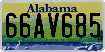 AL license plate 66AV685