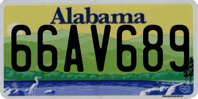 AL license plate 66AV689