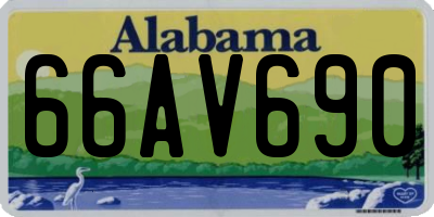 AL license plate 66AV690