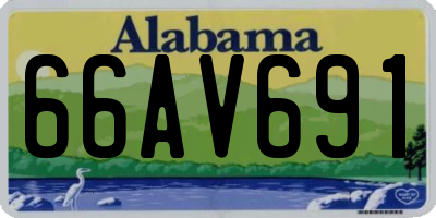 AL license plate 66AV691
