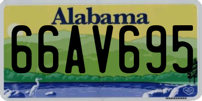 AL license plate 66AV695