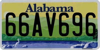 AL license plate 66AV696
