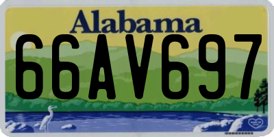 AL license plate 66AV697