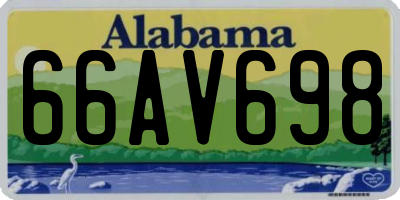 AL license plate 66AV698