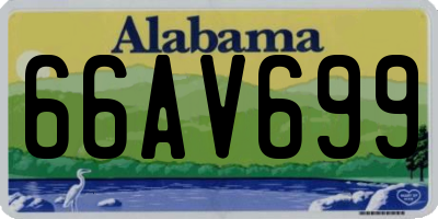 AL license plate 66AV699