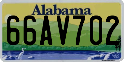 AL license plate 66AV702