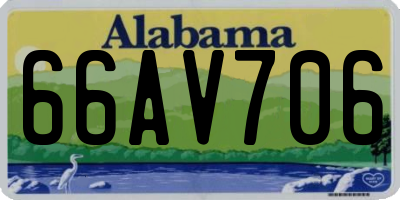 AL license plate 66AV706
