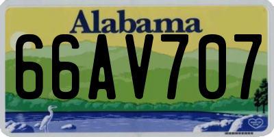 AL license plate 66AV707