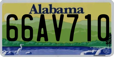 AL license plate 66AV710