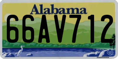 AL license plate 66AV712