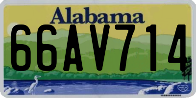 AL license plate 66AV714
