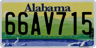 AL license plate 66AV715