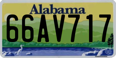 AL license plate 66AV717