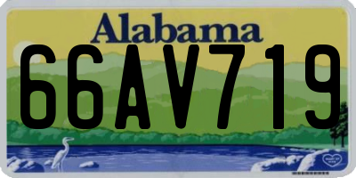 AL license plate 66AV719