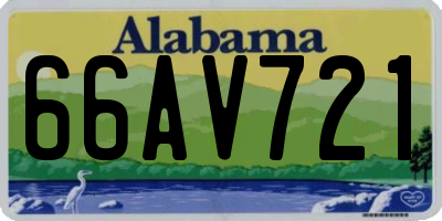 AL license plate 66AV721