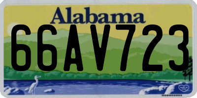 AL license plate 66AV723