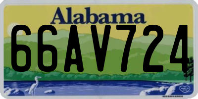 AL license plate 66AV724