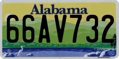 AL license plate 66AV732