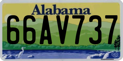 AL license plate 66AV737