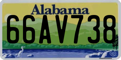 AL license plate 66AV738