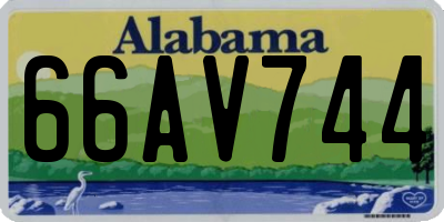 AL license plate 66AV744