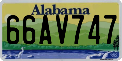 AL license plate 66AV747