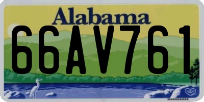 AL license plate 66AV761
