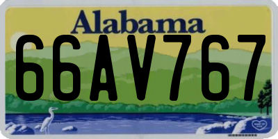 AL license plate 66AV767