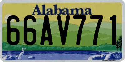 AL license plate 66AV771