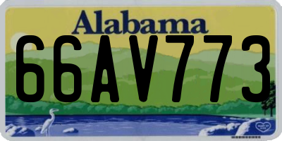 AL license plate 66AV773